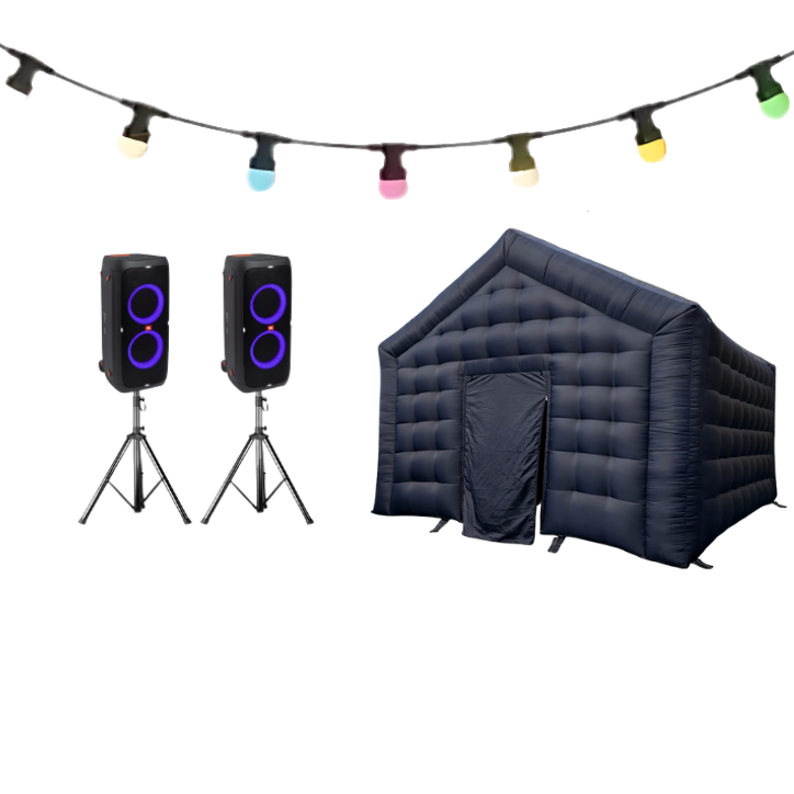 Luxe Tent Pro opblaastent huren club aan huis gelderland arnhem nijmegen doetinchem duiven westervoort apeldoorn oss ede tiel brabant den bosch elst lingewaard uden etherity verhuur